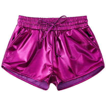Girls Metallic Drawstring Shorts (Age 3-12 YRS)
