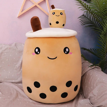 Plush Boba Bubble Tea Stuffed Toy - 25cm