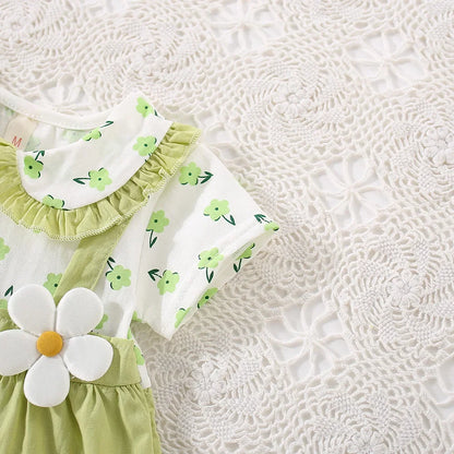 Baby Girls Summer Cotton Flower Dress (Age 6M-24M)