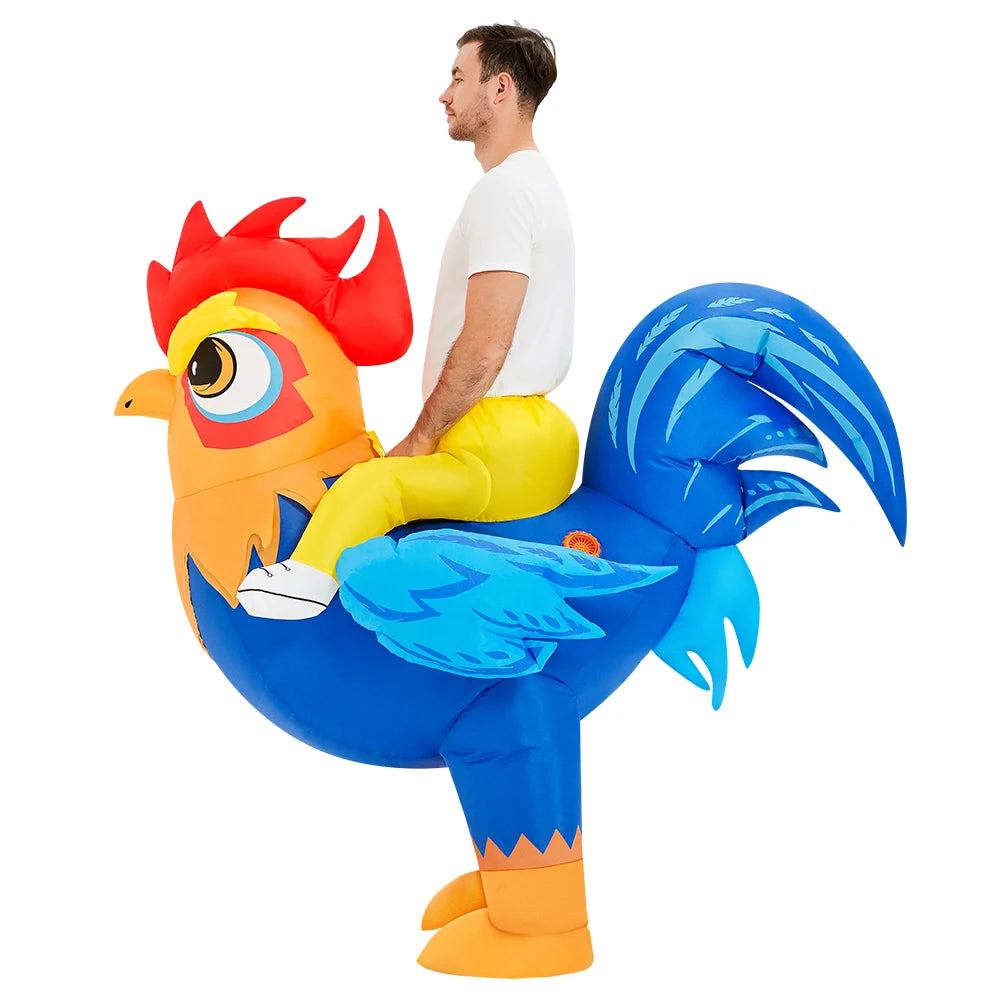 Adult Unicorn Rooster Inflatable Costume 01.1388 Fit Height 150-195cm