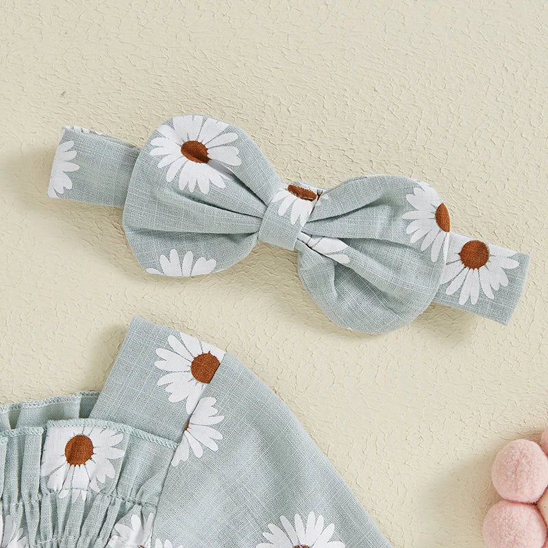 Baby Girls Daisy Romper (Age Newborn - 18M)