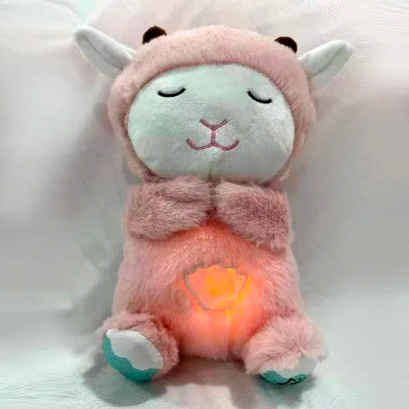 Baby Plush Breathing Bear Soothing Sleep Playmate Otter Toy Dark Gray