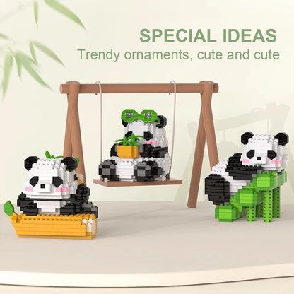 Panda Building Blocks Set DIY Tou