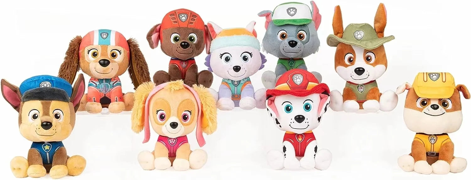 Paw Patrol Holiday Style Plush – Skye, Chase & Everest | Official Licensed Toy • 15–21cm