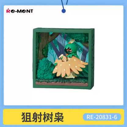 Re-Ment Pokémon Frame Deep Woods Mini Figure Blind Box – Forest Scene Collectibles | 6 Styles