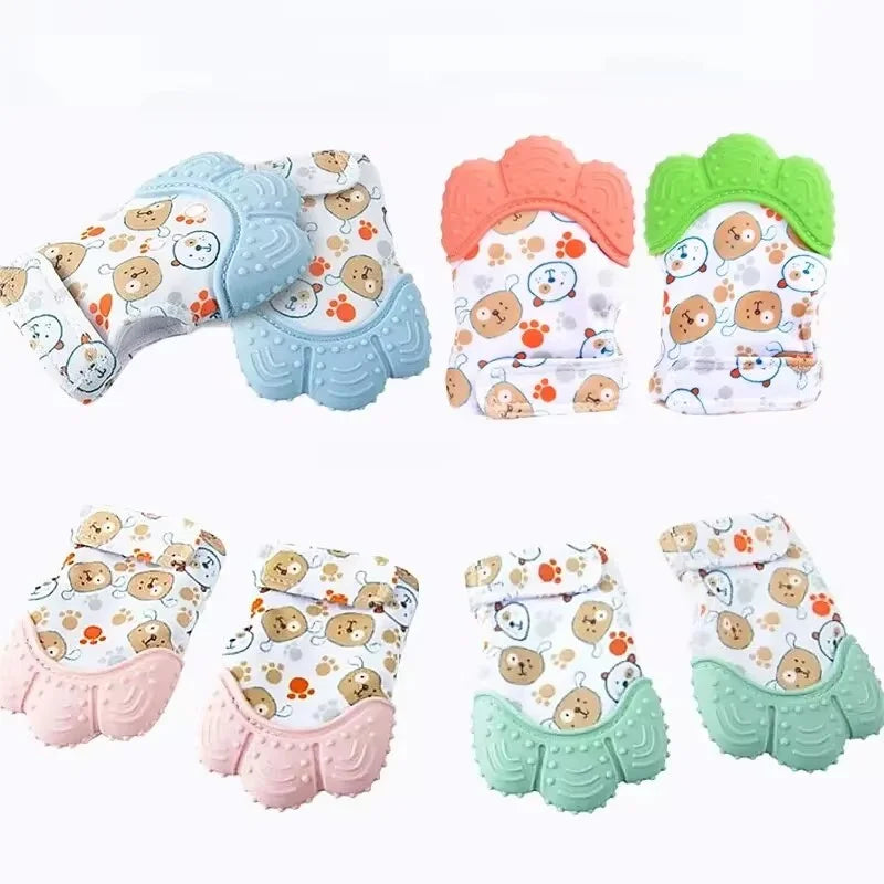 Baby Teething Silicone Mittens