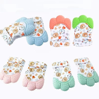 Baby Teething Silicone Mittens
