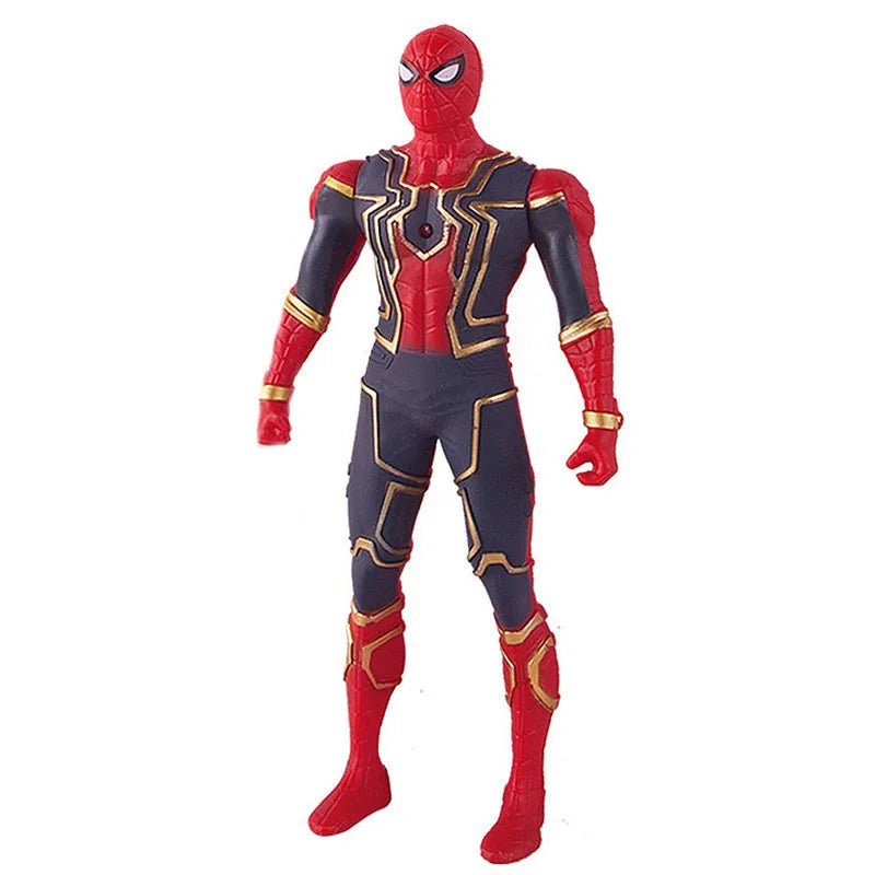 Avengers Superhero Action Figure – Spider‑Man / Iron Man / Hulk / Captain America | Movable Joints • Luminous Hand • Collectible Toy A