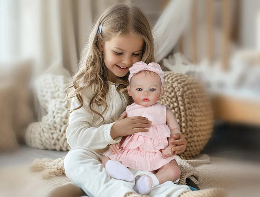 Realistic Reborn Baby Doll Soft Silicone Full Body - 48cm