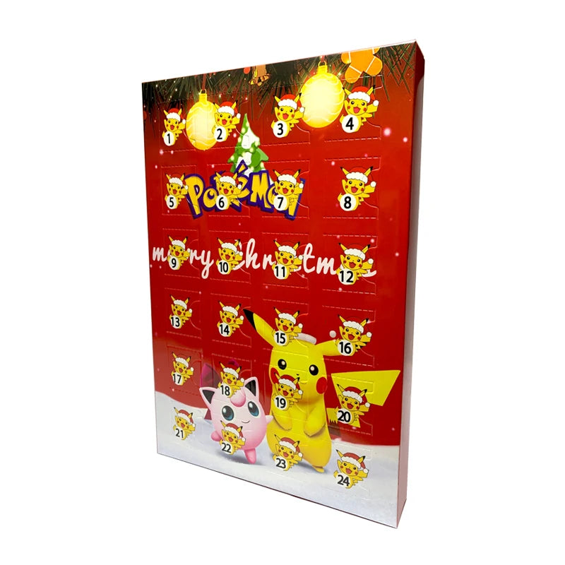 Pokémon Advent Calendar Box – 24-Piece Anime Figure Set | Pikachu, Charizard & More