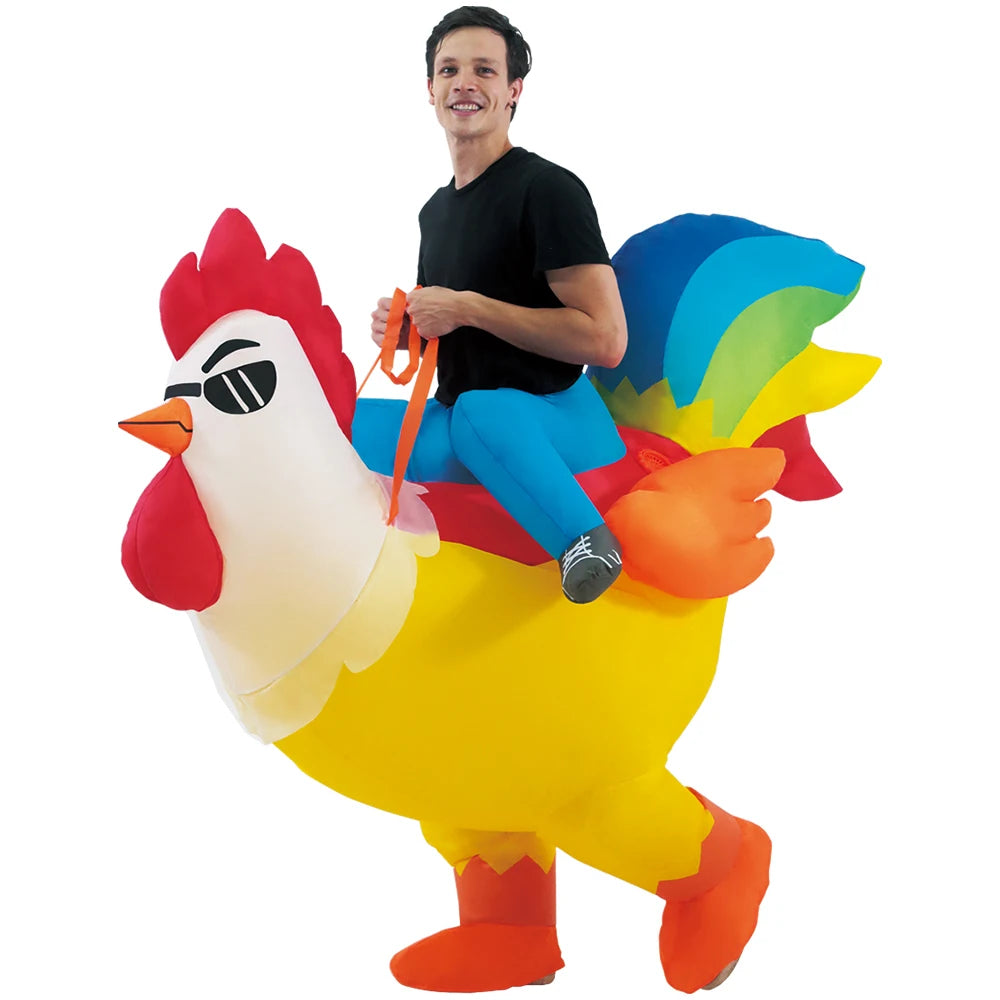 Adult Unicorn Rooster Inflatable Costume