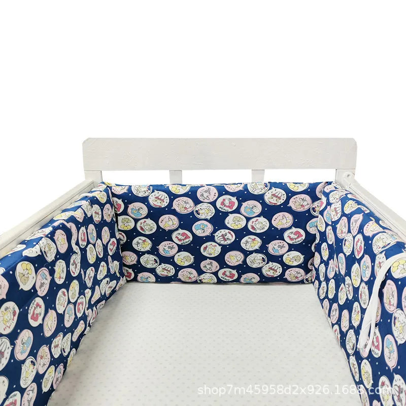Baby Bumper Washable Crib Protector Light Yellow