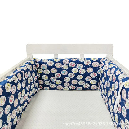 Baby Bumper Washable Crib Protector Light Yellow
