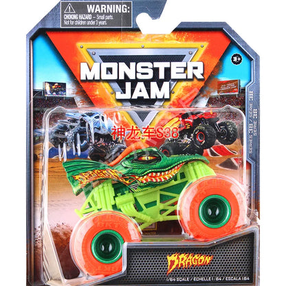 Monster Mutt Monster Jam Grave Digger 1:64 Scale Die Cast Alloy Truck Toys Monster Jam Grave Digger Monster Truck Boys Off-Road Silver
