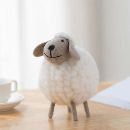 Plush Mini Felt Sheep Stuffed Toy 11-16cm