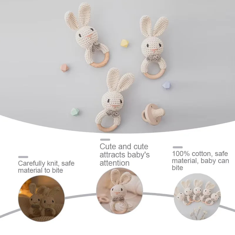Baby Crochet Bunny Rattles
