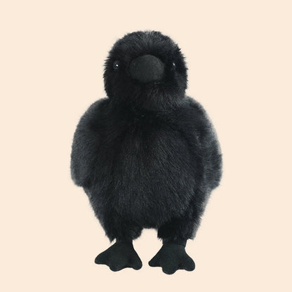 Plush Black Crow Stuffed Toy - 15/25cm