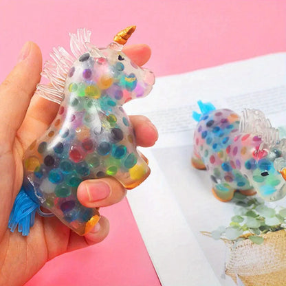 Unicorn Stress Balls Fidget Ball Toy Colorful Gel Water