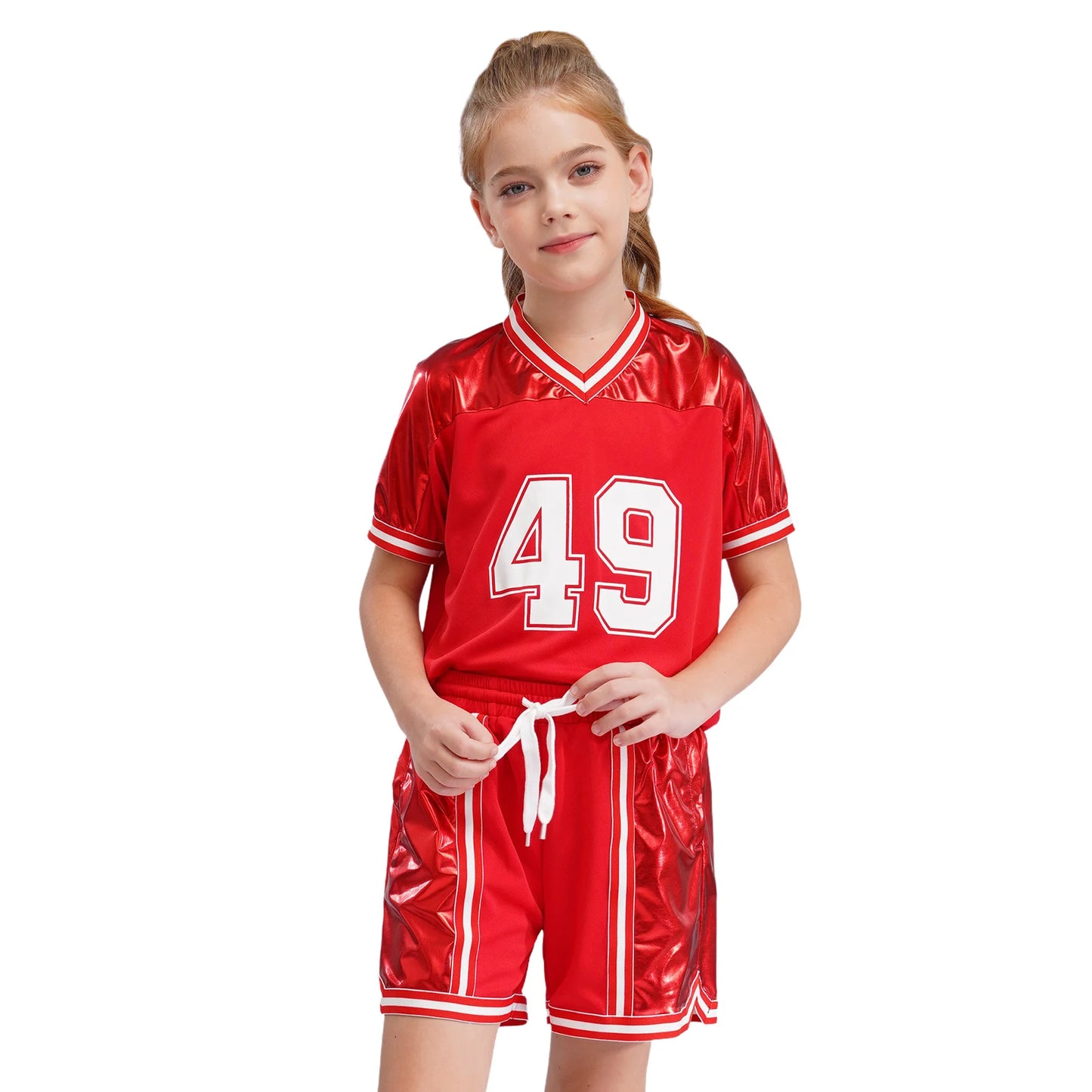 Girls/Boys Sports Shorts & T-shirt Sets (Age 6-16YRS)