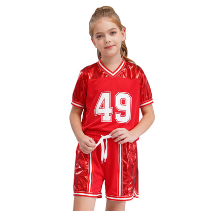 Girls/Boys Sports Shorts & T-shirt Sets (Age 6-16YRS)