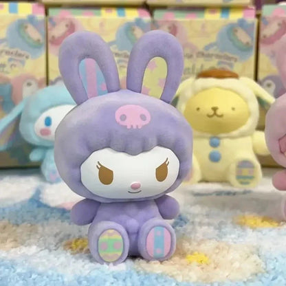Sanrio Characters Fluffy Rabbit Blind Box Series Figure Model