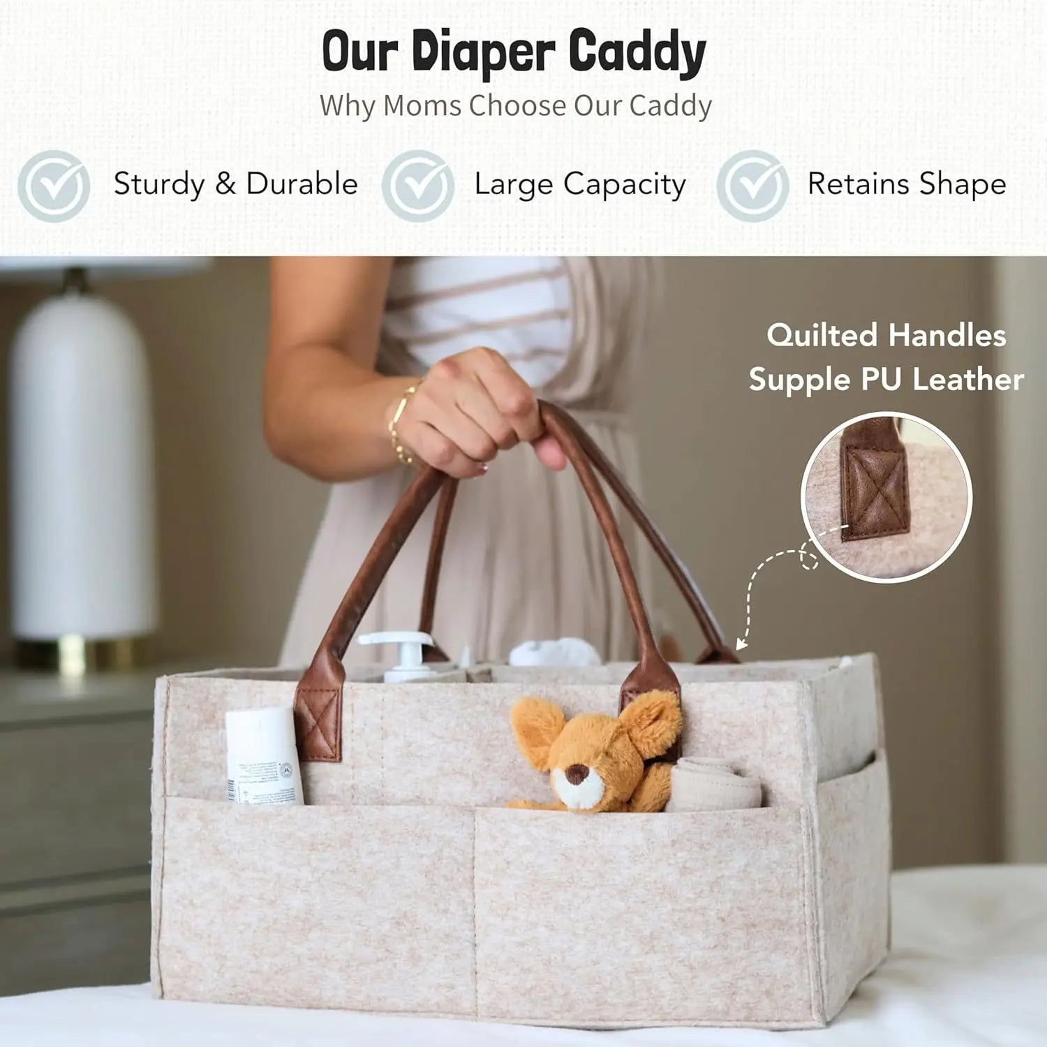 Baby Nursery Diaper Organiser Basket