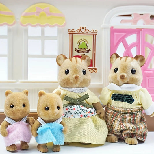 Bunny Families Forest Animal 1:12 Scale Dollhouse Miniatures