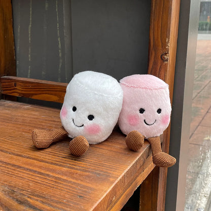 Plush Boiled Eggs Groom Pickles Marshmallows Stuffed Toy