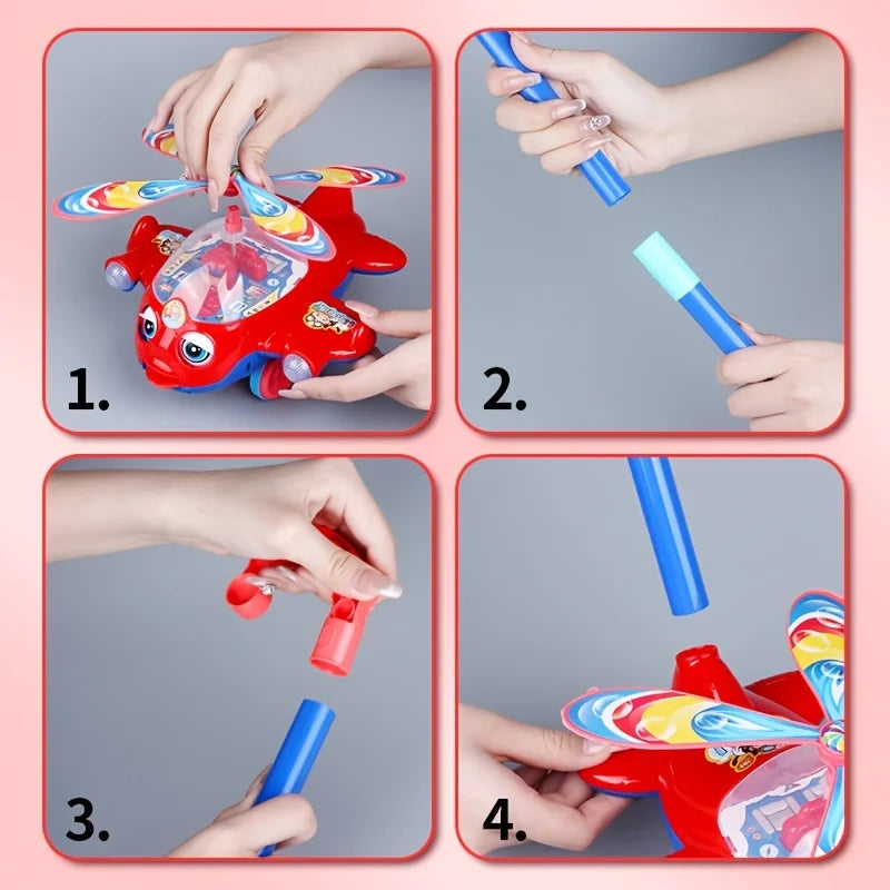 Baby Walker Push Pull Along Plane Car Toy