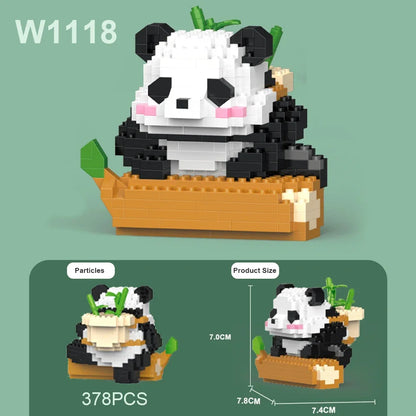 Panda Building Blocks Set DIY Tou
