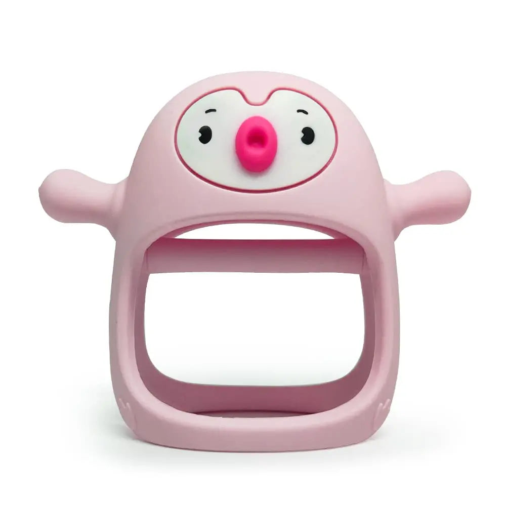 Smily Mia Penguin Silicone Teether Pink