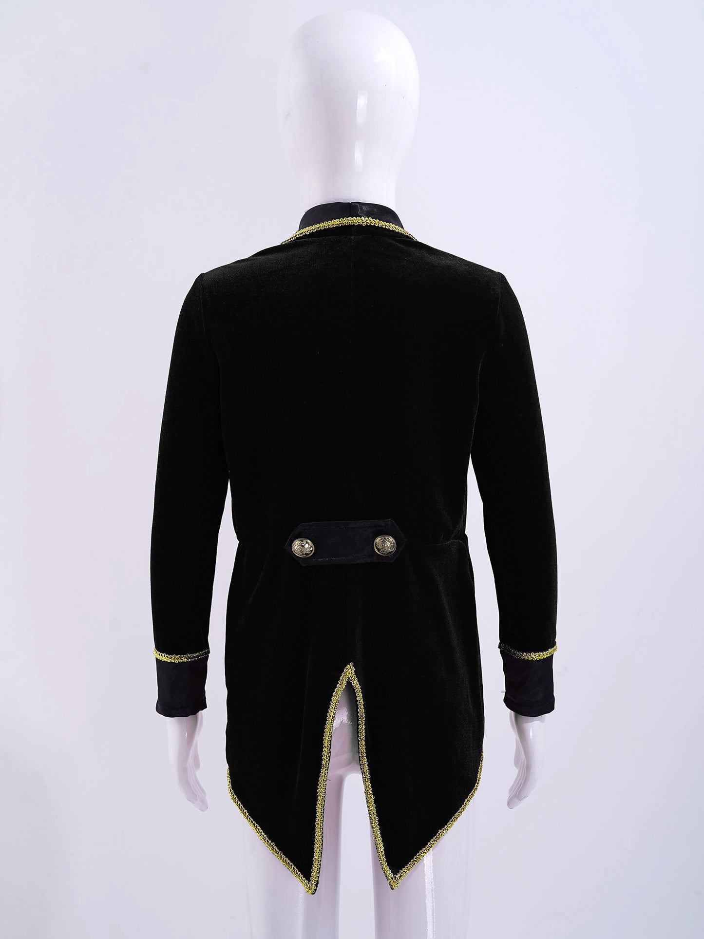 Kids Circus Ringmaster Jacket Long Sleeves Tuxedo Coat (Age 4-16 YRS)