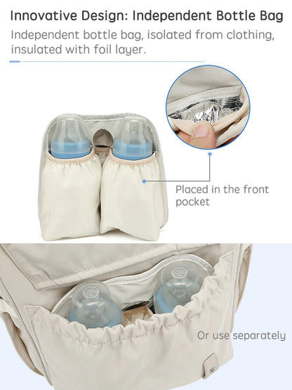 Baby Mummy Nappy Bag With Stroller Hooks