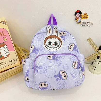 Labubu Backpack - Lightweight, Preppy Style Cartoon Schoolbag - Durable, Water-Resistant Labubu-B