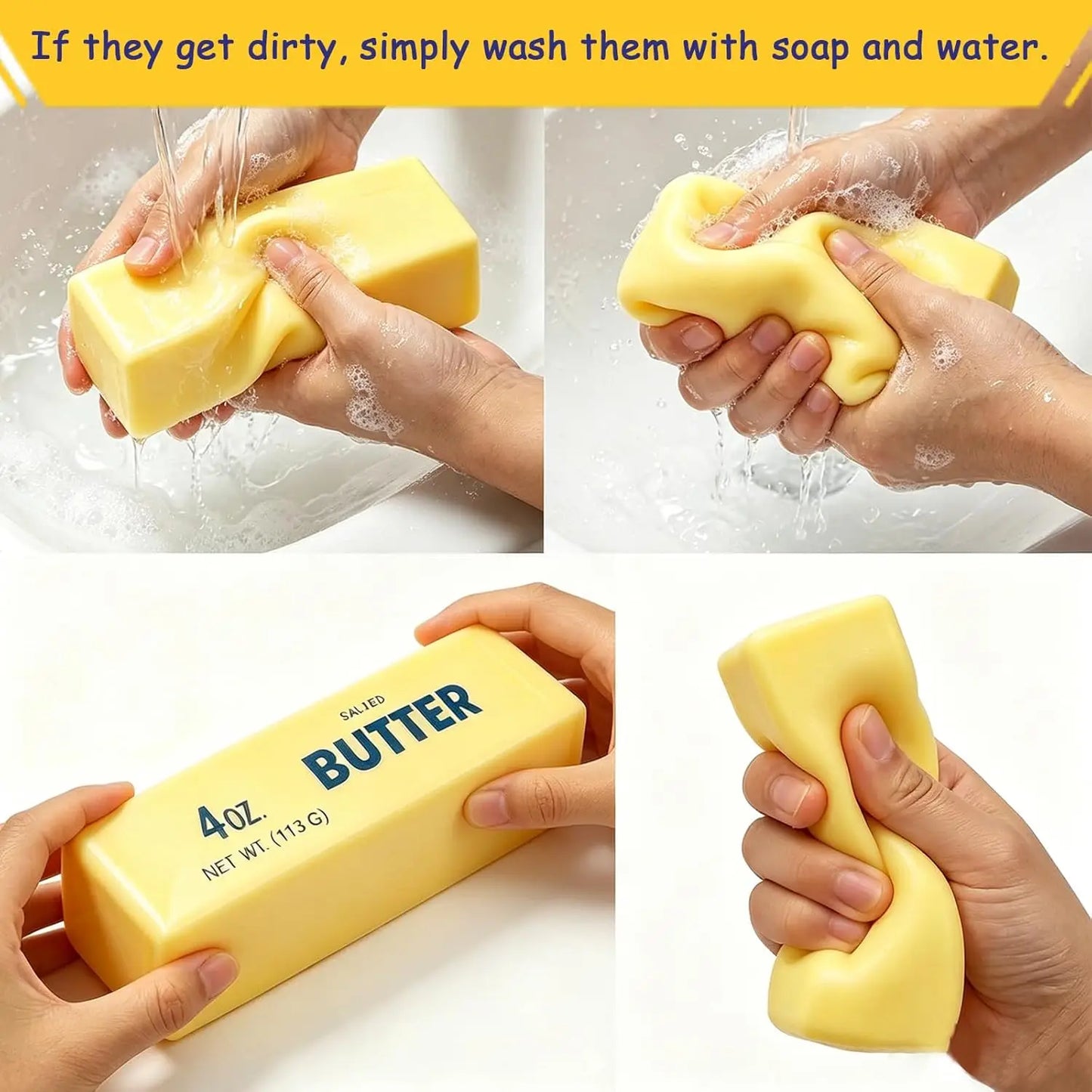 Butter Sticks Squishy Toys – Slow Rebound Sensory Stress Relief