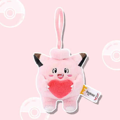 Cute Pokémon Plush Keychains Backpack Charms 8cm Clefairy