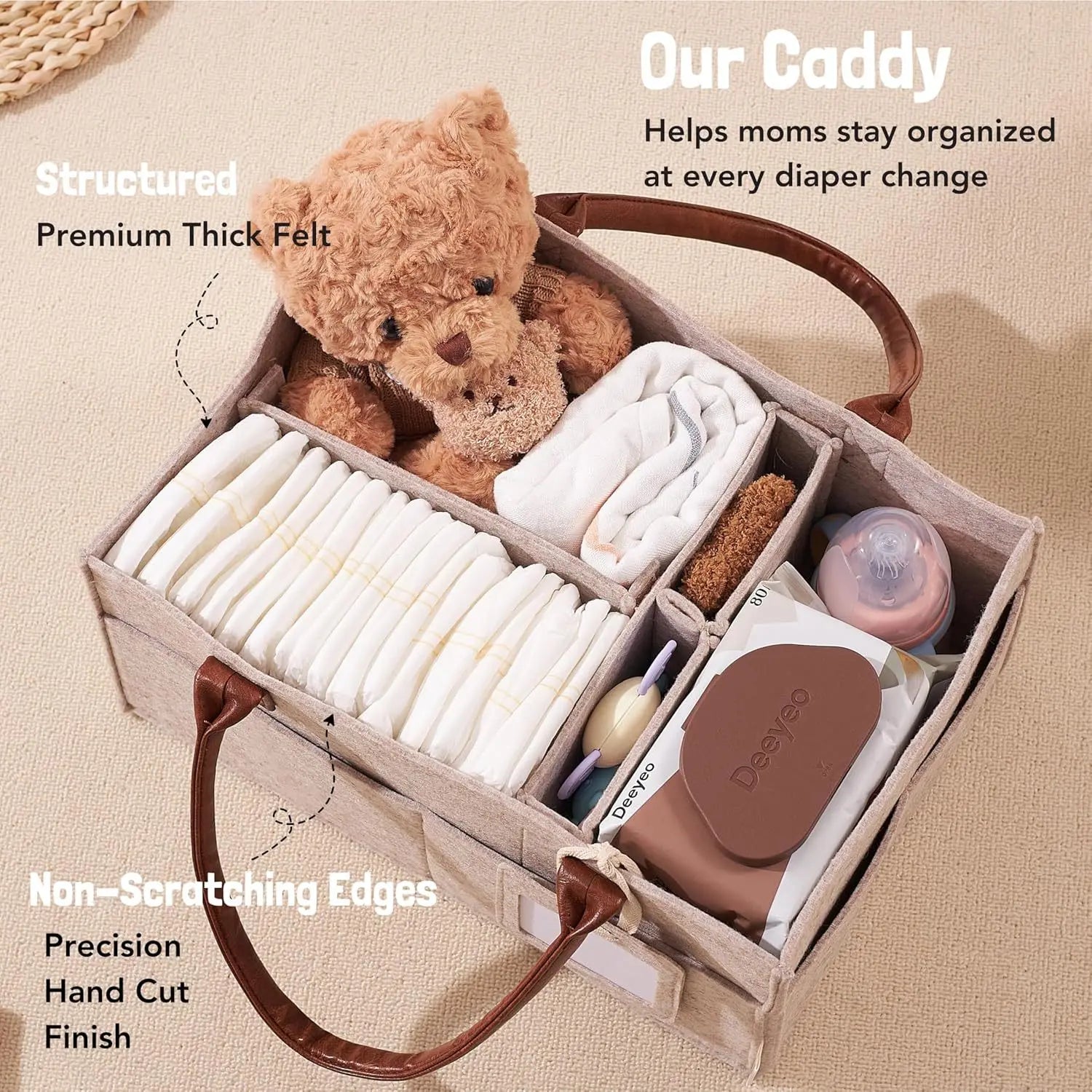 Baby Nursery Diaper Organiser Basket