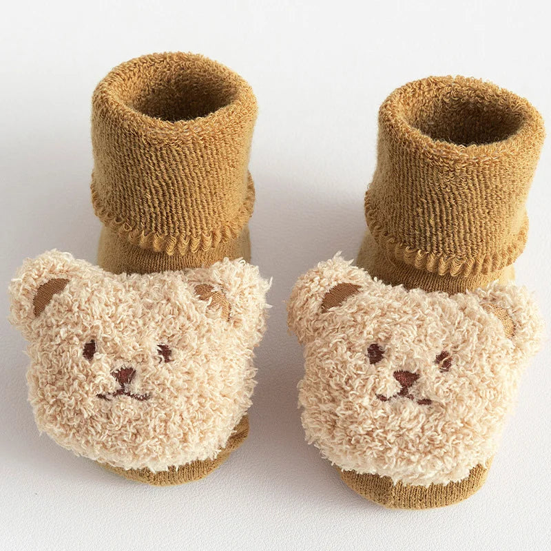 Baby Cotton Thick Bear Non-Slip Socks