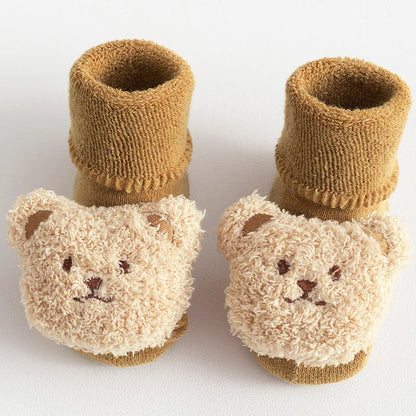 Baby Cotton Thick Bear Non-Slip Socks