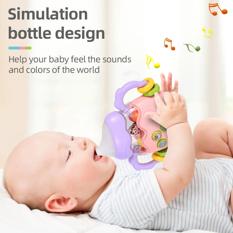 Baby Bottle Rattle Puzzle Pacifier Toy