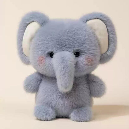 15CM Cute Animal Plush Toy Children Table Doll Ornaments Companion Doll Birthday Christmas Gifts Soft Sleeping Companion Kawaii Little Elephant 15CM Multi