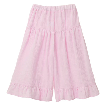 Girls Wide Leg Ruffled Trousers (Age 6M-8YRS)