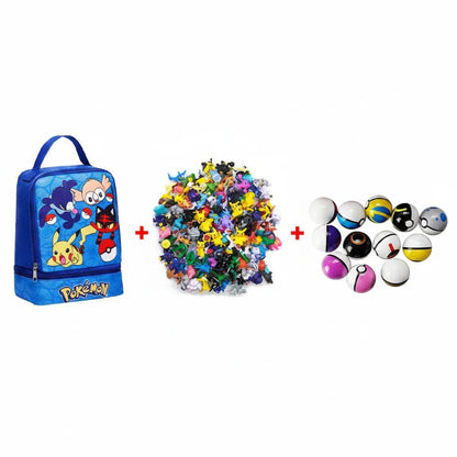 144 style Pokemon Figure with Storage Bag Monster elf ball Set Toy Pikachu Anime Action Mini Small Pokeball Child birthday Gift 5