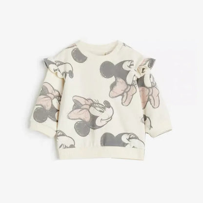 Girls Minnie Print Sweatshirt & Trousers Set (Age 9M-6YRS)