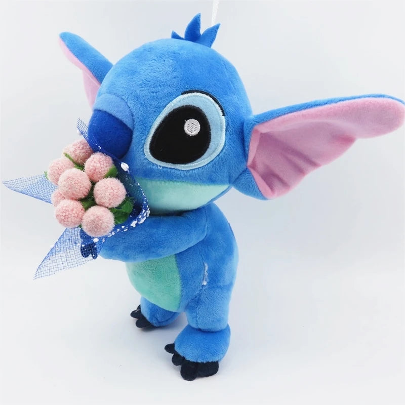 Lilo & Stitch Couple Plush Models | Cute Cartoon Stuffed Dolls • Kawaii Pendant Toys
