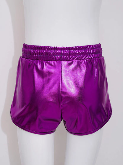 Girls Metallic Drawstring Shorts (Age 3-12 YRS)