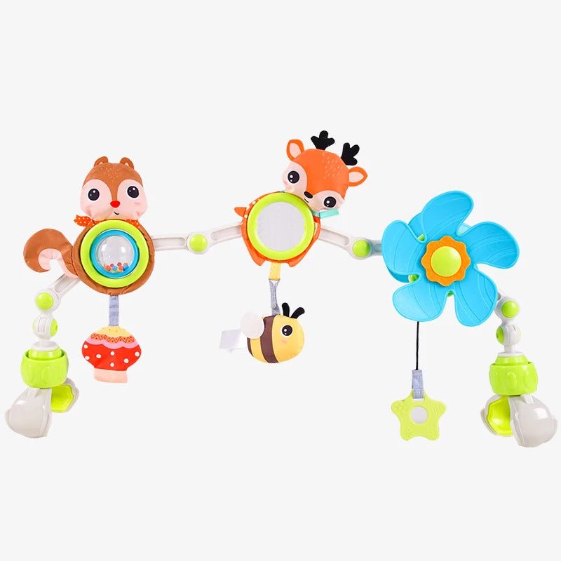Baby Stroller Arch Mobile Musical Toy Deer