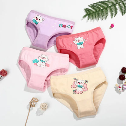 4 Piece - Girls Cotton Underwear 4 pieces 10
