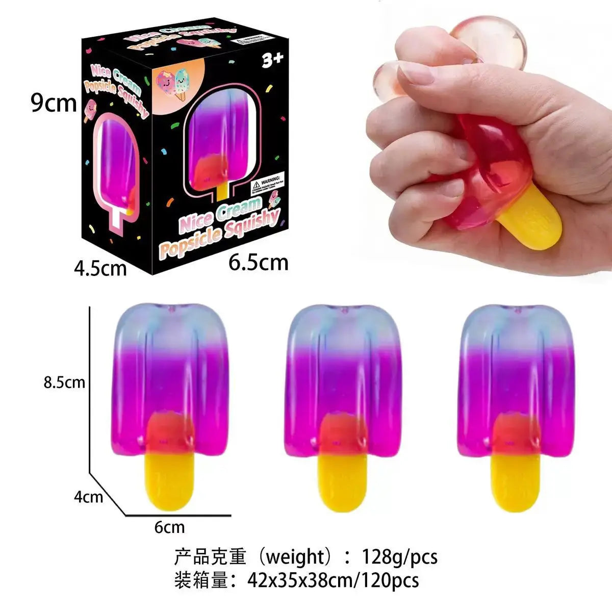 NeeDoh Nice‑Sicle – Super‑Solid Sensory Squishy Cube for Stress Relief & Focus