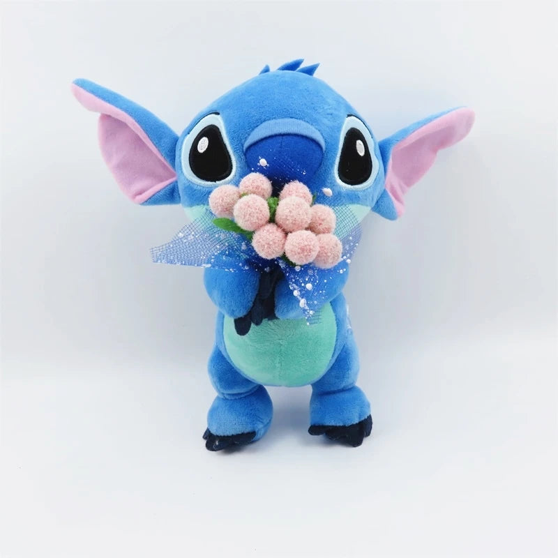 Lilo & Stitch Couple Plush Models | Cute Cartoon Stuffed Dolls • Kawaii Pendant Toys